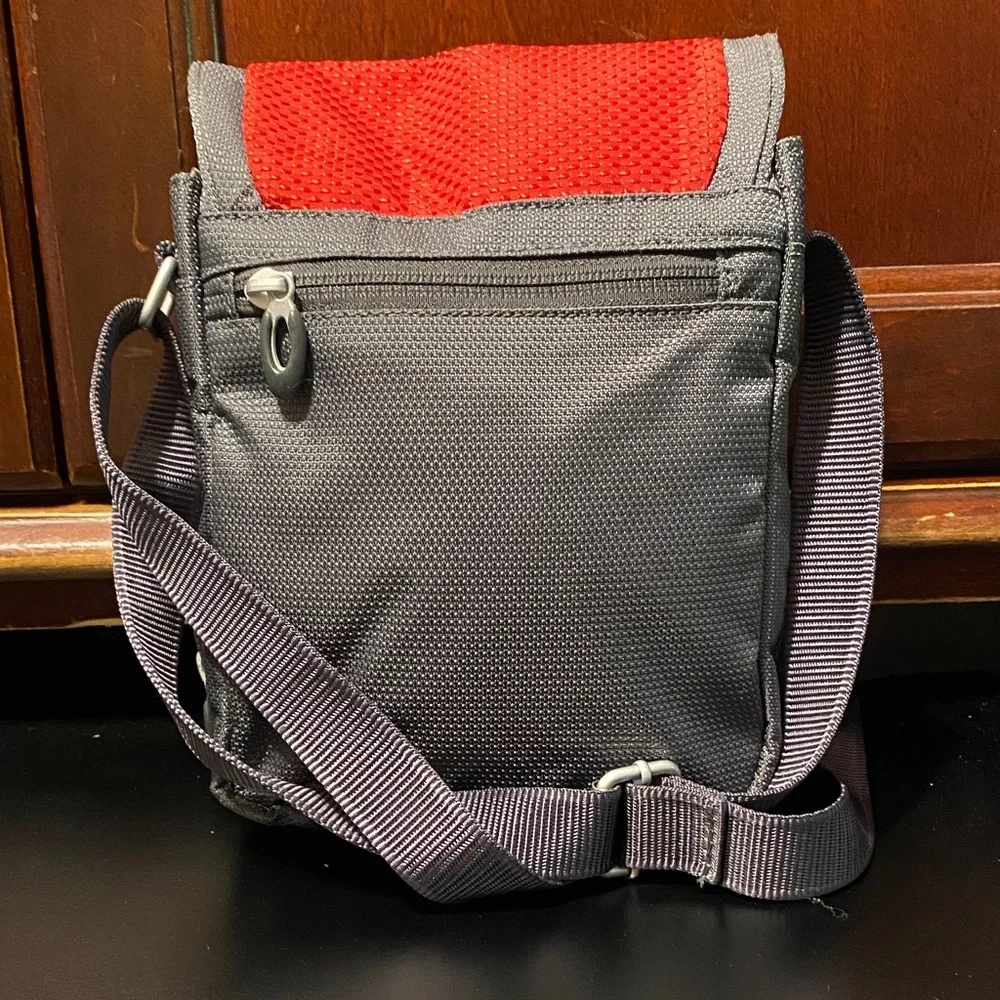 Tumi vintage Men's Red and Gray Messenger Bag